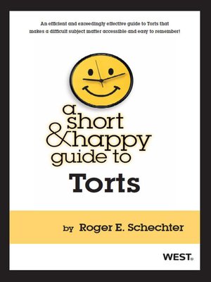 cover image of Schechter's a Short and Happy Guide to Torts